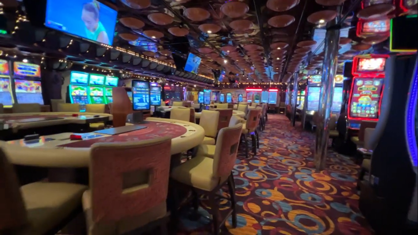 Cruise Ship Casino Tours - Tour and Walkthrough of the Majestic Casino on Cruise Ship Carnival Paradise